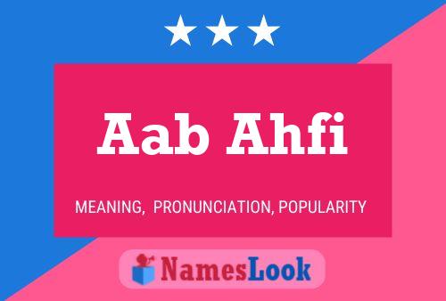 Aab Ahfi Name Poster