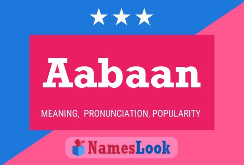 Aabaan Name Poster