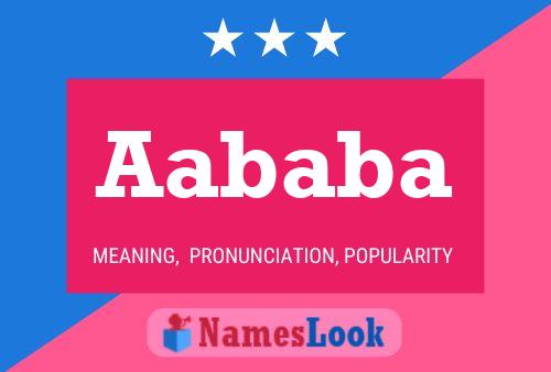 Aababa Name Poster