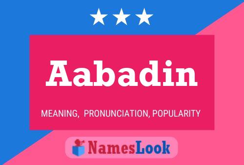 Aabadin Name Poster