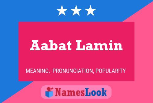 Aabat Lamin Name Poster