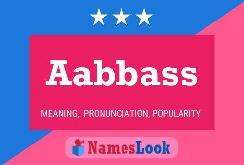 Aabbass Name Poster