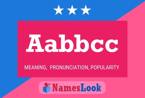 Aabbcc Name Poster