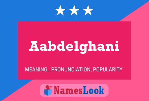 Aabdelghani Name Poster