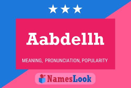 Aabdellh Name Poster