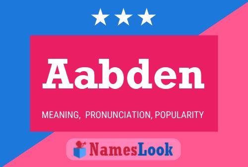 Aabden Name Poster