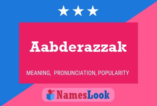 Aabderazzak Name Poster