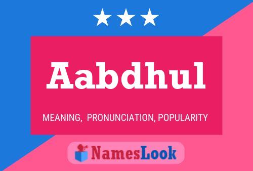 Aabdhul Name Poster