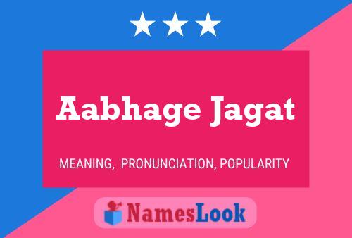 Aabhage Jagat Name Poster