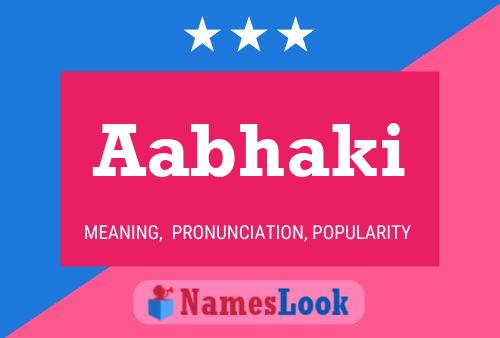 Aabhaki Name Poster