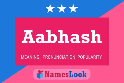 Aabhash Name Poster