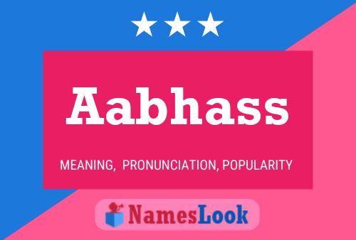 Aabhass Name Poster