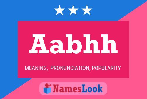 Aabhh Name Poster