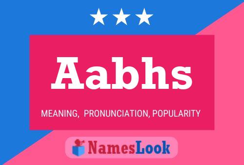 Aabhs Name Poster