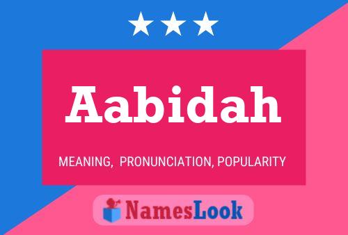 Aabidah Name Poster