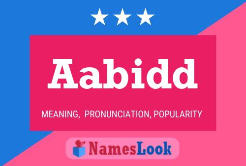 Aabidd Name Poster