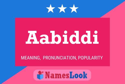 Aabiddi Name Poster