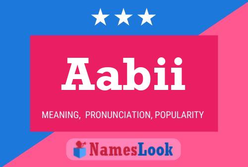 Aabii Name Poster