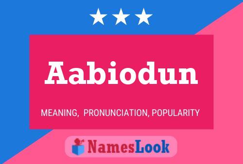 Aabiodun Name Poster