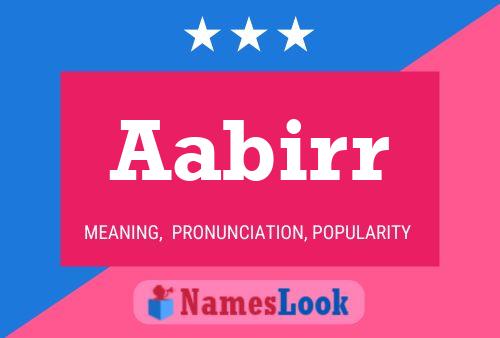 Aabirr Name Poster