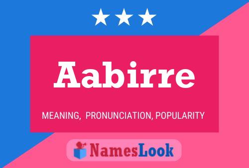 Aabirre Name Poster