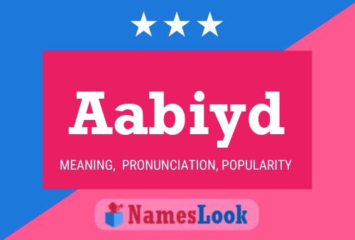 Aabiyd Name Poster