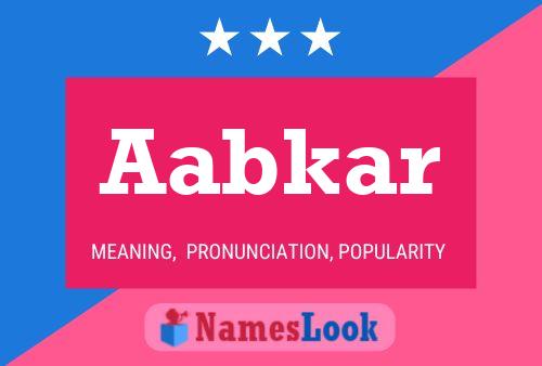 Aabkar Name Poster