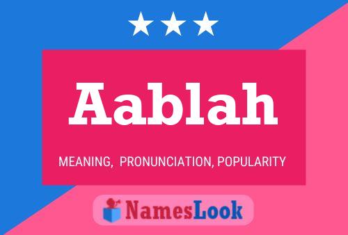 Aablah Name Poster