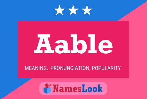 Aable Name Poster