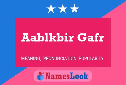 Aablkbir Gafr Name Poster