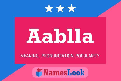 Aablla Name Poster