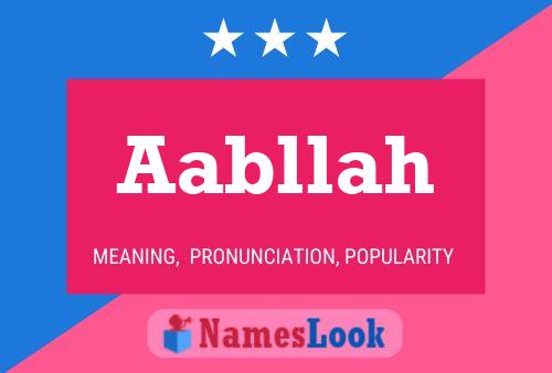 Aabllah Name Poster