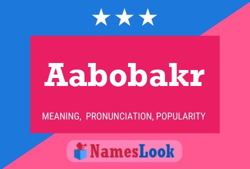 Aabobakr Name Poster