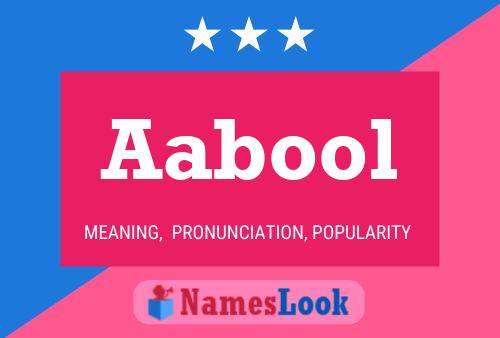 Aabool Name Poster