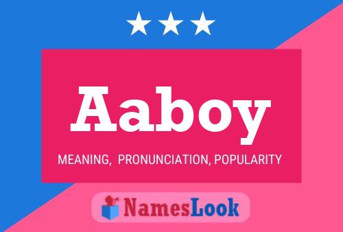 Aaboy Name Poster