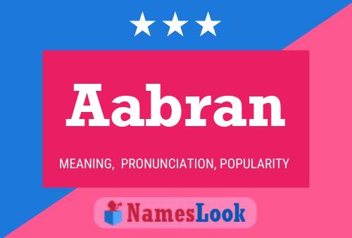 Aabran Name Poster