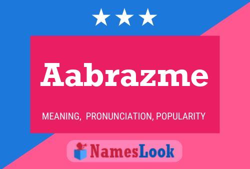 Aabrazme Name Poster