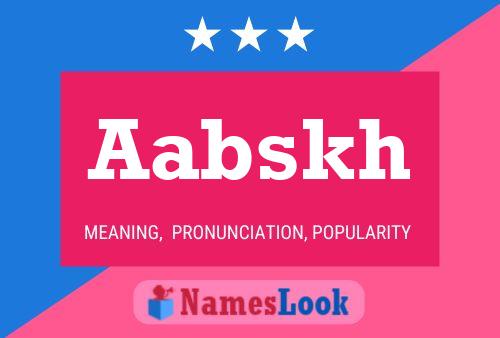 Aabskh Name Poster