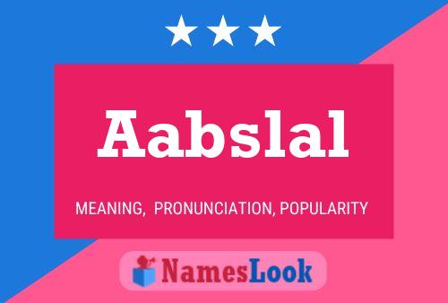 Aabslal Name Poster