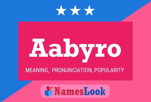 Aabyro Name Poster