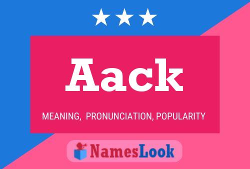 Aack Name Poster