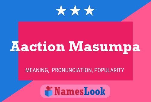 Aaction Masumpa Name Poster