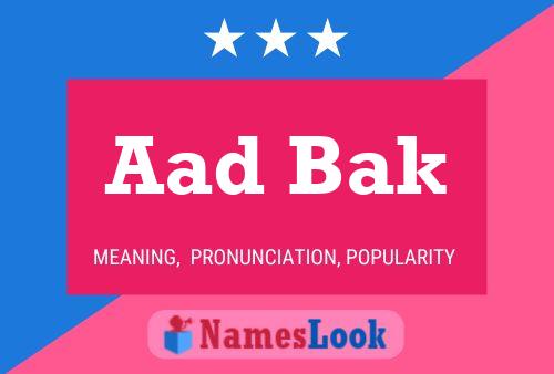 Aad Bak Name Poster