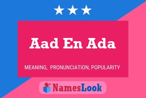 Aad En Ada Name Poster