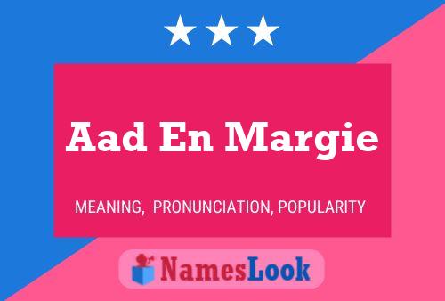 Aad En Margie Name Poster