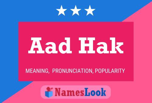 Aad Hak Name Poster