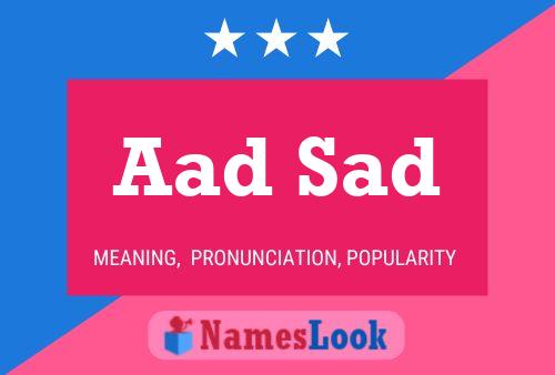 Aad Sad Name Poster