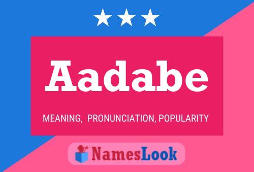 Aadabe Name Poster