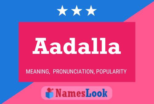 Aadalla Name Poster