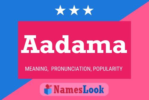 Aadama Name Poster